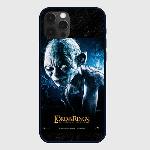 Чехол iPhone 12 Pro Lord of the rings - gollum / 3D-Черный – фото 1