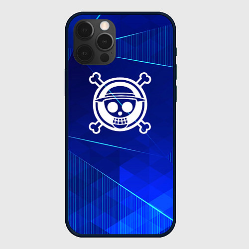 Чехол iPhone 12 Pro One Piece blue poly / 3D-Черный – фото 1