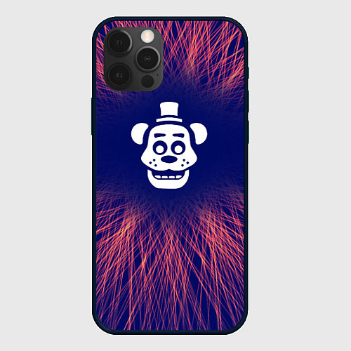 Чехол iPhone 12 Pro FNAF red energy / 3D-Черный – фото 1