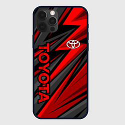 Чехол iPhone 12 Pro Toyota - красный спортивный