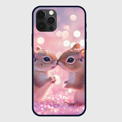 Чехол iPhone 12 Pro Белочки целуются