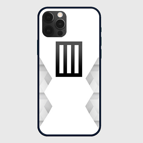 Чехол iPhone 12 Pro Paramore white poly / 3D-Черный – фото 1