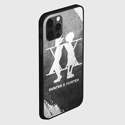 Чехол для iPhone 12 Pro Hunter x Hunter - grey gradient, цвет: 3D-черный — фото 2