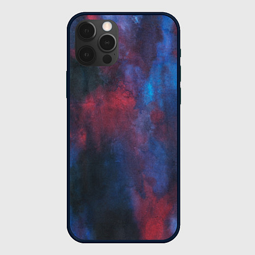 Чехол iPhone 12 Pro Тай-дай космос / 3D-Черный – фото 1