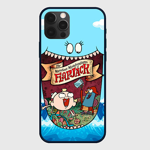 Чехол iPhone 12 Pro The marvelous misadventures of Flapjack / 3D-Черный – фото 1