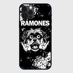 Чехол iPhone 12 Pro Ramones рок пес