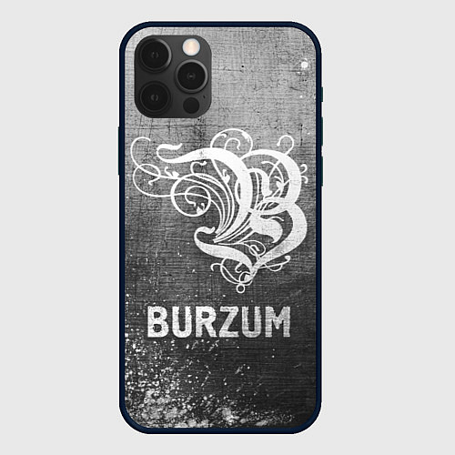 Чехол iPhone 12 Pro Burzum - grey gradient / 3D-Черный – фото 1