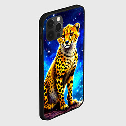 Чехол для iPhone 12 Pro Гепард в звездную ночь, цвет: 3D-черный — фото 2