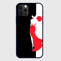 Чехол iPhone 12 Pro Девушка в красном платье