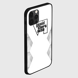 Чехол для iPhone 12 Pro GTA6 white poly, цвет: 3D-черный — фото 2