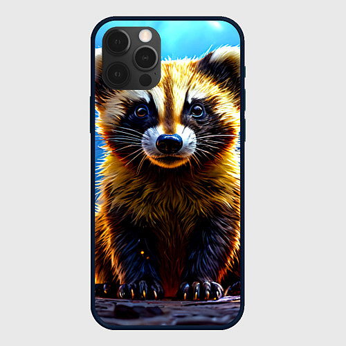 Чехол iPhone 12 Pro Росомаха в искрах / 3D-Черный – фото 1