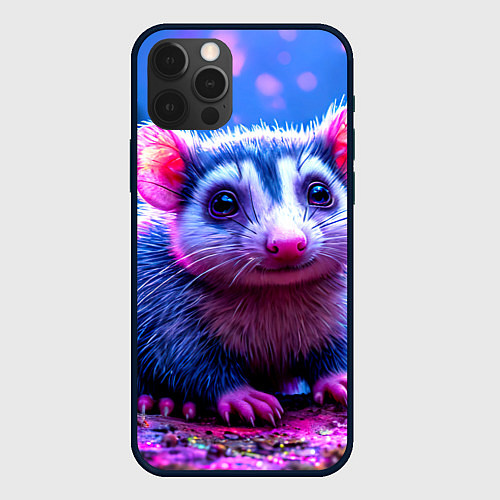 Чехол iPhone 12 Pro Малыш опоссум / 3D-Черный – фото 1