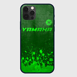 Чехол iPhone 12 Pro Yamaha - green gradient посередине