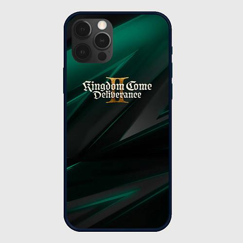 Чехол iPhone 12 Pro Kingdom Come Deliverance 2 green black / 3D-Черный – фото 1