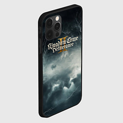 Чехол для iPhone 12 Pro Kingdom Come Deliverance 2 мрачный фон, цвет: 3D-черный — фото 2