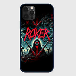Чехол для iPhone 12 Pro Roker - blood in the ground, цвет: 3D-черный