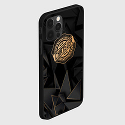 Чехол для iPhone 12 Pro Chrysler golden poly, цвет: 3D-черный — фото 2