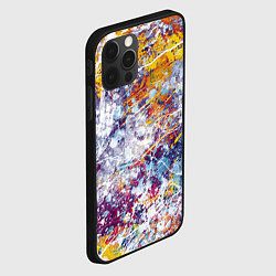 Чехол для iPhone 12 Pro Абстракция - colorful mess, цвет: 3D-черный — фото 2