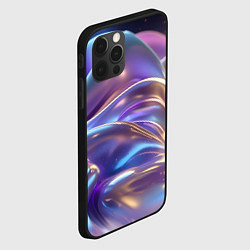 Чехол для iPhone 12 Pro Волны космические, цвет: 3D-черный — фото 2