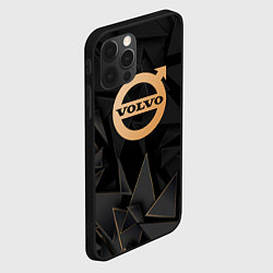 Чехол для iPhone 12 Pro Volvo golden poly, цвет: 3D-черный — фото 2