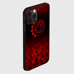 Чехол для iPhone 12 Pro Blink 182 red poly, цвет: 3D-черный — фото 2