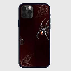 Чехол iPhone 12 Pro Паук тарантул на паутине