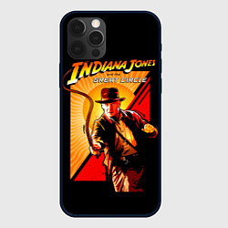 Чехол для iPhone 12 Pro Indiana Jones and the Great Circle, цвет: 3D-черный