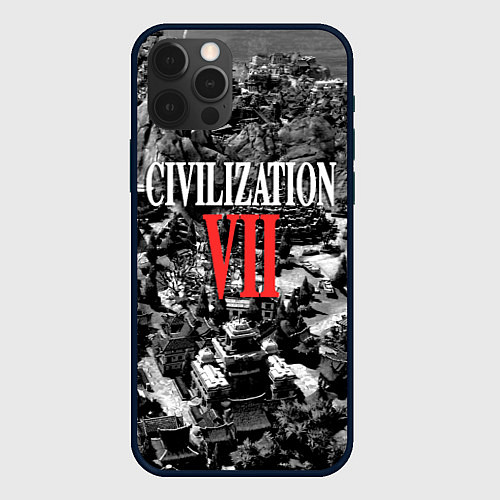 Чехол iPhone 12 Pro Civilization VII / 3D-Черный – фото 1