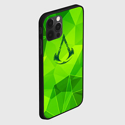 Чехол для iPhone 12 Pro Assassins Creed green poly, цвет: 3D-черный — фото 2