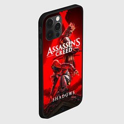 Чехол для iPhone 12 Pro Assassins Creed - Shadows, цвет: 3D-черный — фото 2