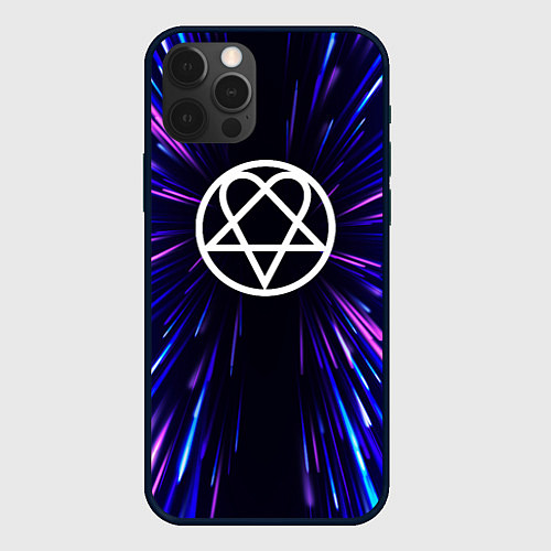 Чехол iPhone 12 Pro HIM neon energy / 3D-Черный – фото 1