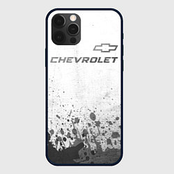 Чехол iPhone 12 Pro Chevrolet - white gradient посередине