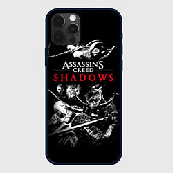 Чехол для iPhone 12 Pro Assassins Creed Shadows - samurai, цвет: 3D-черный