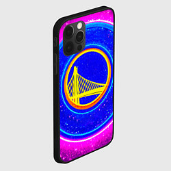 Чехол для iPhone 12 Pro Голден Стэйт Уорриорз звездный, цвет: 3D-черный — фото 2