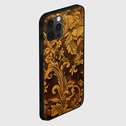 Чехол для iPhone 12 Pro Рубленный узор, цвет: 3D-черный — фото 2