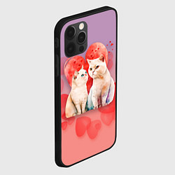 Чехол для iPhone 12 Pro Мурчащая любовь, цвет: 3D-черный — фото 2