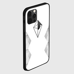 Чехол для iPhone 12 Pro No Mans Sky white poly, цвет: 3D-черный — фото 2