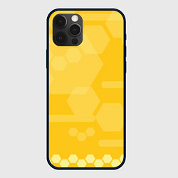 Чехол iPhone 12 Pro Геометрические фигуры желтые