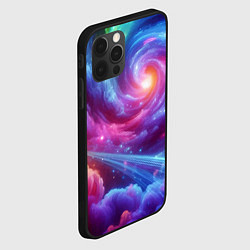 Чехол для iPhone 12 Pro Neon space fantasy, цвет: 3D-черный — фото 2
