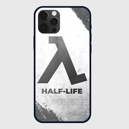 Чехол iPhone 12 Pro Half-Life - white gradient / 3D-Черный – фото 1