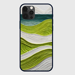 Чехол iPhone 12 Pro Лаймовые волны