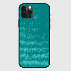 Чехол для iPhone 12 Pro Джинс с потертостями-зеленый, цвет: 3D-черный