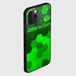 Чехол для iPhone 12 Pro Daewoo - green gradient посередине, цвет: 3D-черный — фото 2
