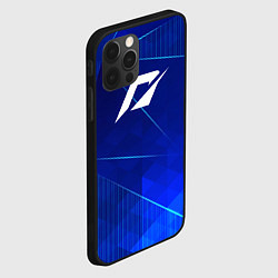 Чехол для iPhone 12 Pro Need for Speed blue poly, цвет: 3D-черный — фото 2