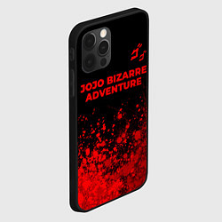 Чехол для iPhone 12 Pro JoJo Bizarre Adventure - red gradient посередине, цвет: 3D-черный — фото 2
