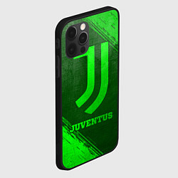Чехол для iPhone 12 Pro Juventus - green gradient, цвет: 3D-черный — фото 2