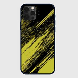 Чехол iPhone 12 Pro The color is black and yellow