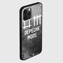 Чехол для iPhone 12 Pro Depeche Mode - grey gradient, цвет: 3D-черный — фото 2