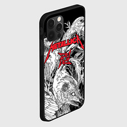 Чехол для iPhone 12 Pro Metallica - rats and crows, цвет: 3D-черный — фото 2