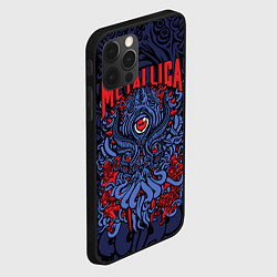 Чехол для iPhone 12 Pro Metallica: octopus, цвет: 3D-черный — фото 2